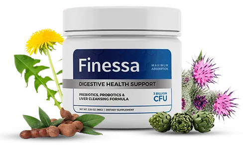 Finessa™ Digestive Health Support Powder — Prebiotics Probiotics Liver Cleansing Formula — 3 Billion CFU — Maximum Absorption